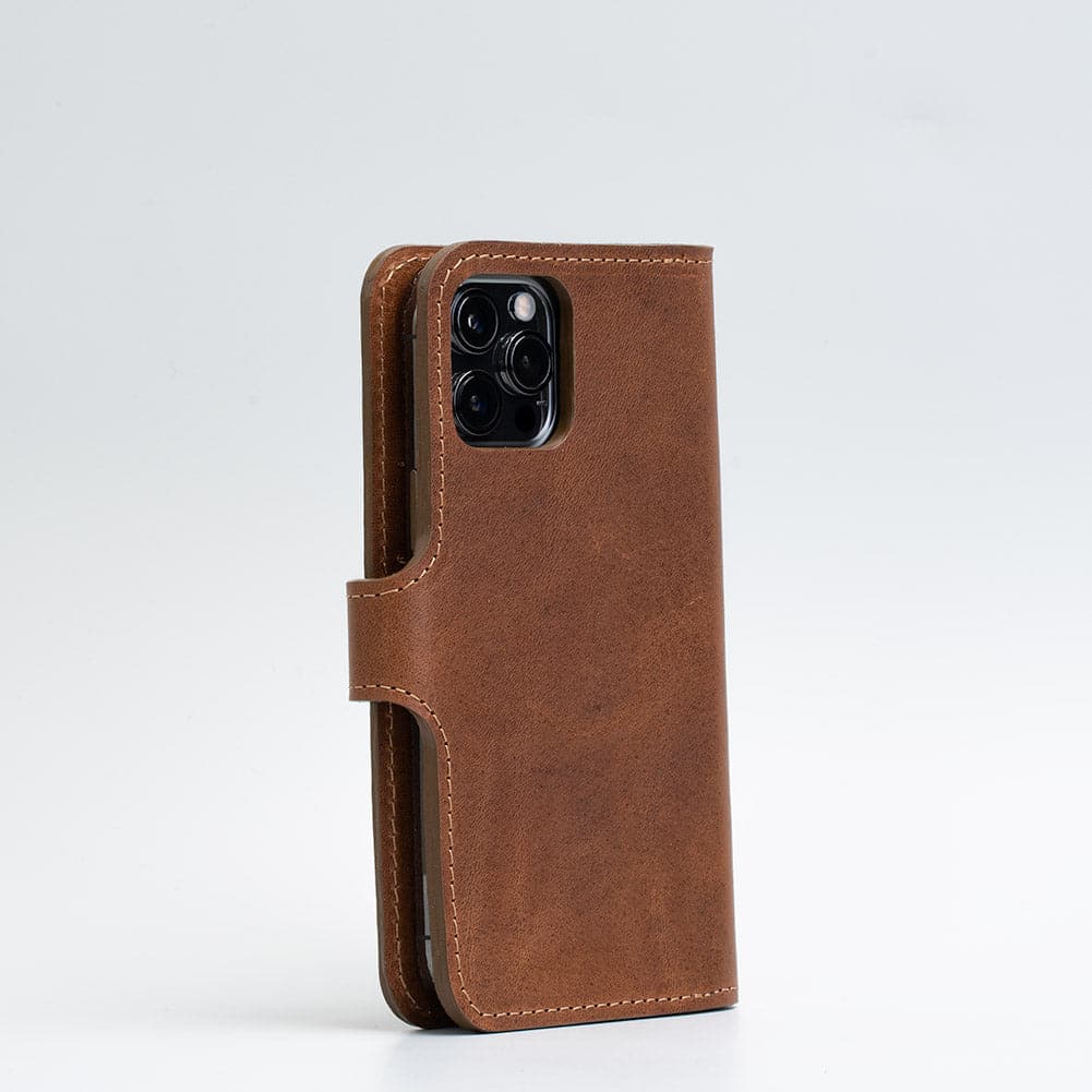 iPhone 12/13 series Full-Grain Leather Folio Case Wallet with MagSafe - Classic 4.0-8