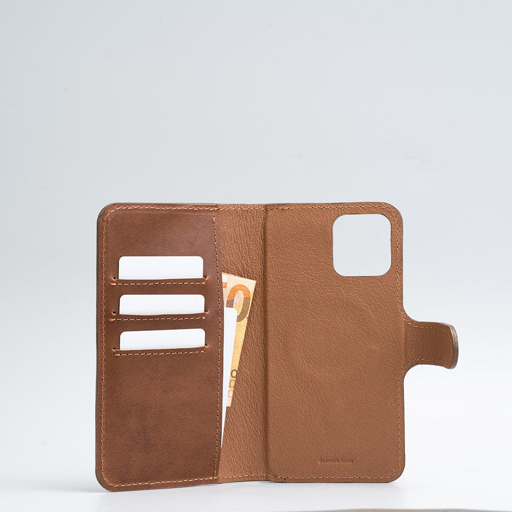 iPhone 12/13 series Full-Grain Leather Folio Case Wallet with MagSafe - Classic 4.0-9
