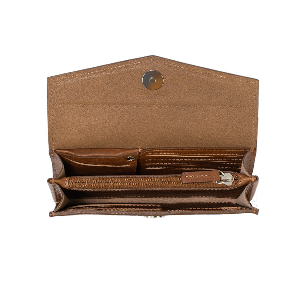 Leather AirTag Long Flap Wallet-2