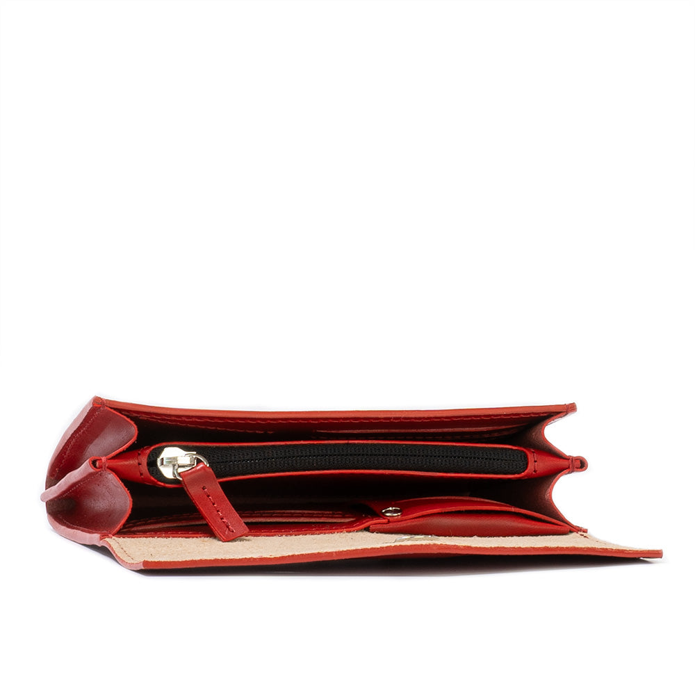 Leather AirTag Long Flap Wallet-8