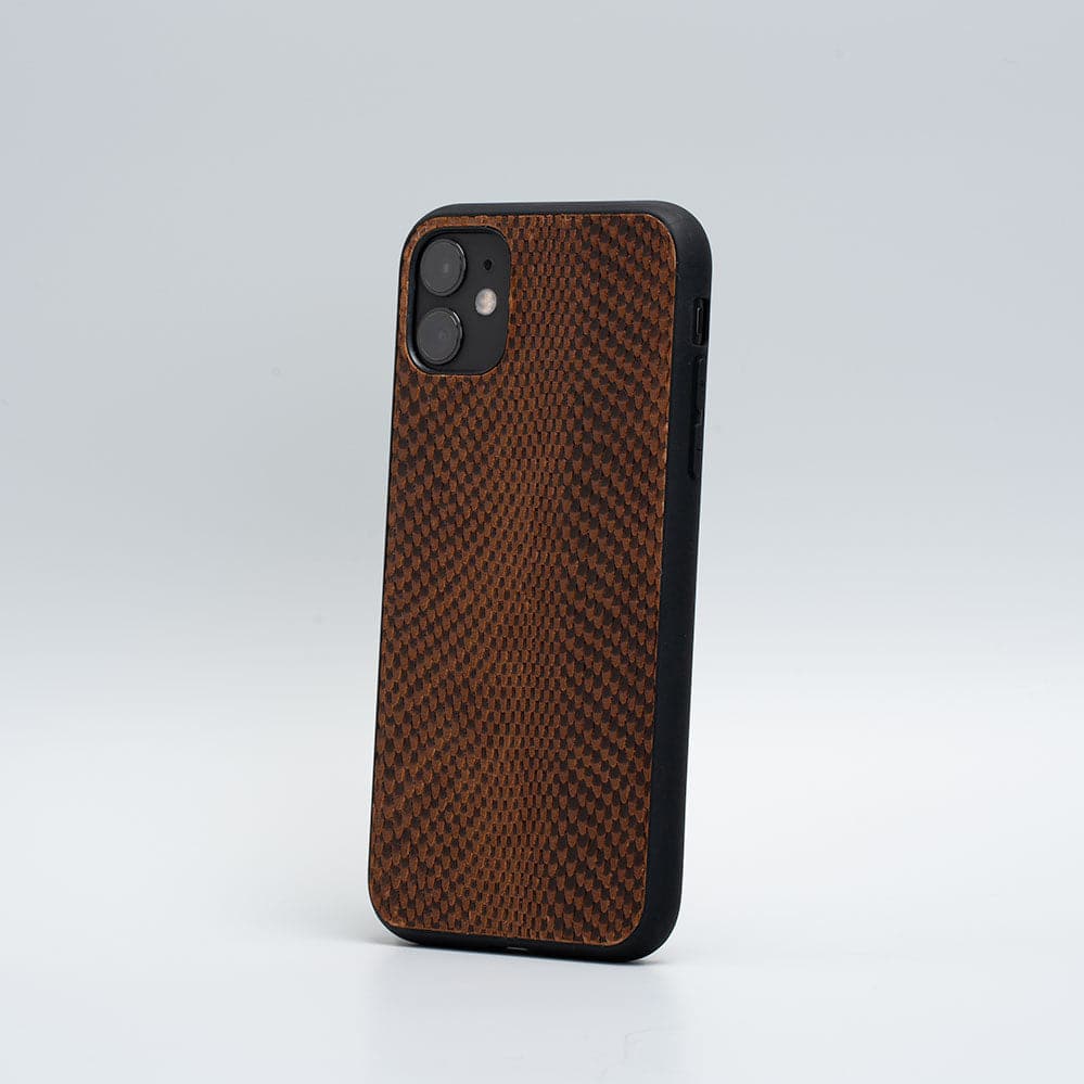 Leather Cases for iPhone 11 Series - Embossed Snake Print-1