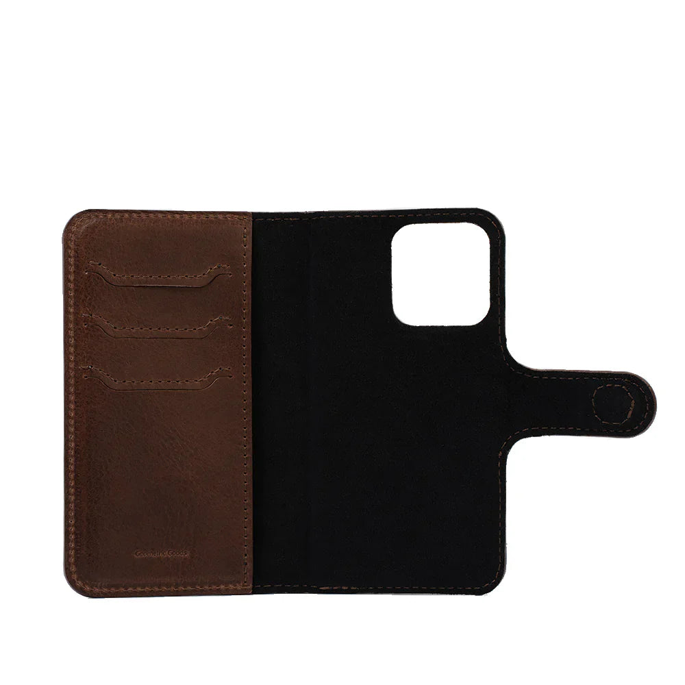 iPhone 14 series Leather MagSafe Folio Case Wallet with Grip-6