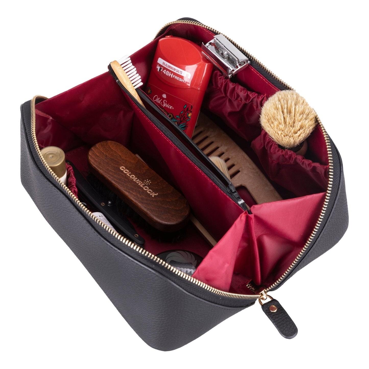 Haines Leather Cosmetic Bag – Stylish & Durable Makeup Bag for Travel-1