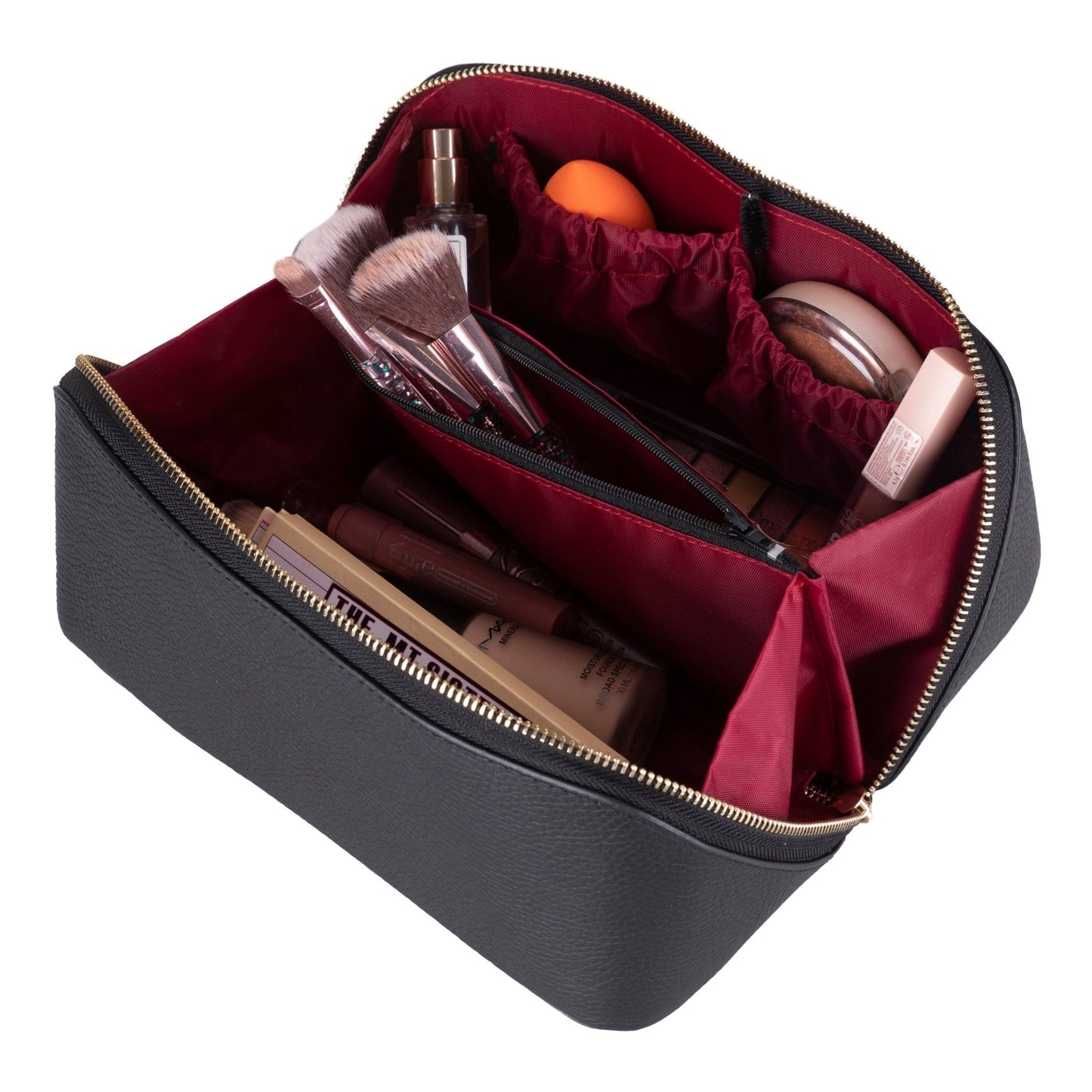 Haines Leather Cosmetic Bag – Stylish & Durable Makeup Bag for Travel-2