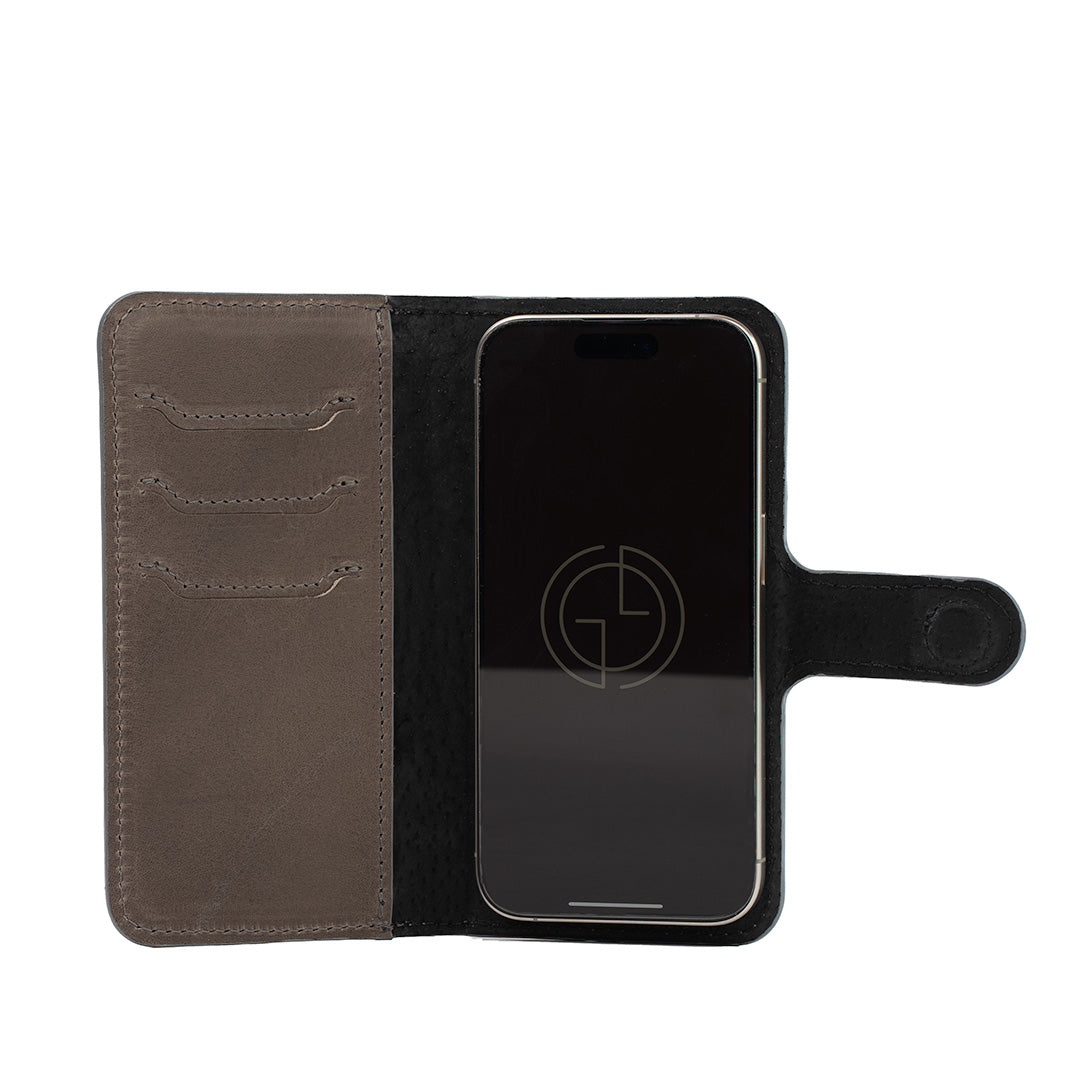 iPhone 16 Series Leather Folio Case Wallet with MagSafe - Classic 4.0-9