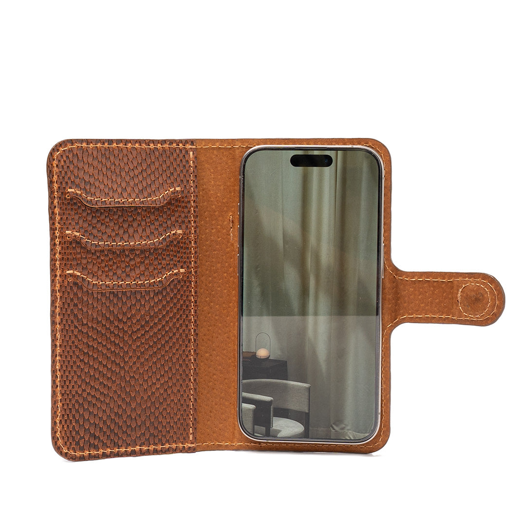 iPhone 16 Series Leather Folio Case Wallet with MagSafe - Classic 4.0-13