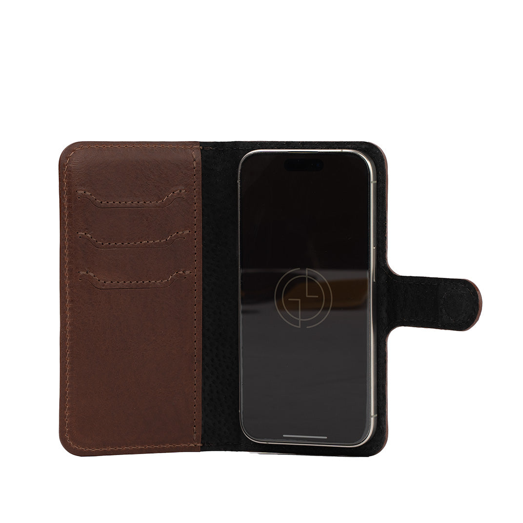 iPhone 16 Series Leather Folio Case Wallet with MagSafe - Classic 4.0-2