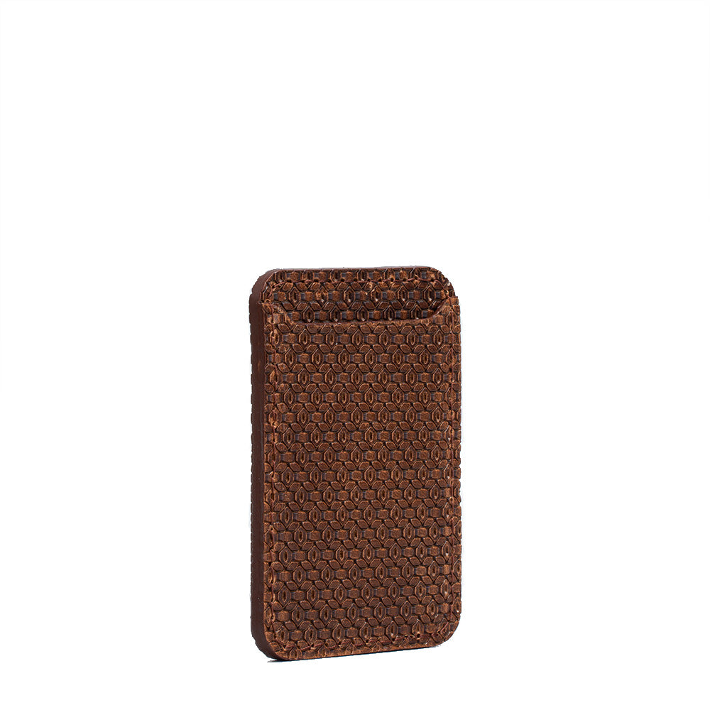 MagSafe leather wallet Geometric Net-1