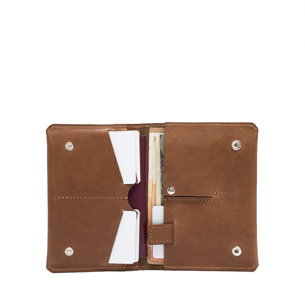 Leather AirTag Travel Wallet (OUTLET)-1