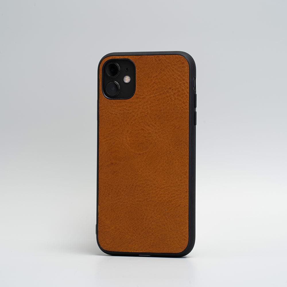 Leather case for iPhone 11 Series - Blank (Tan)-1