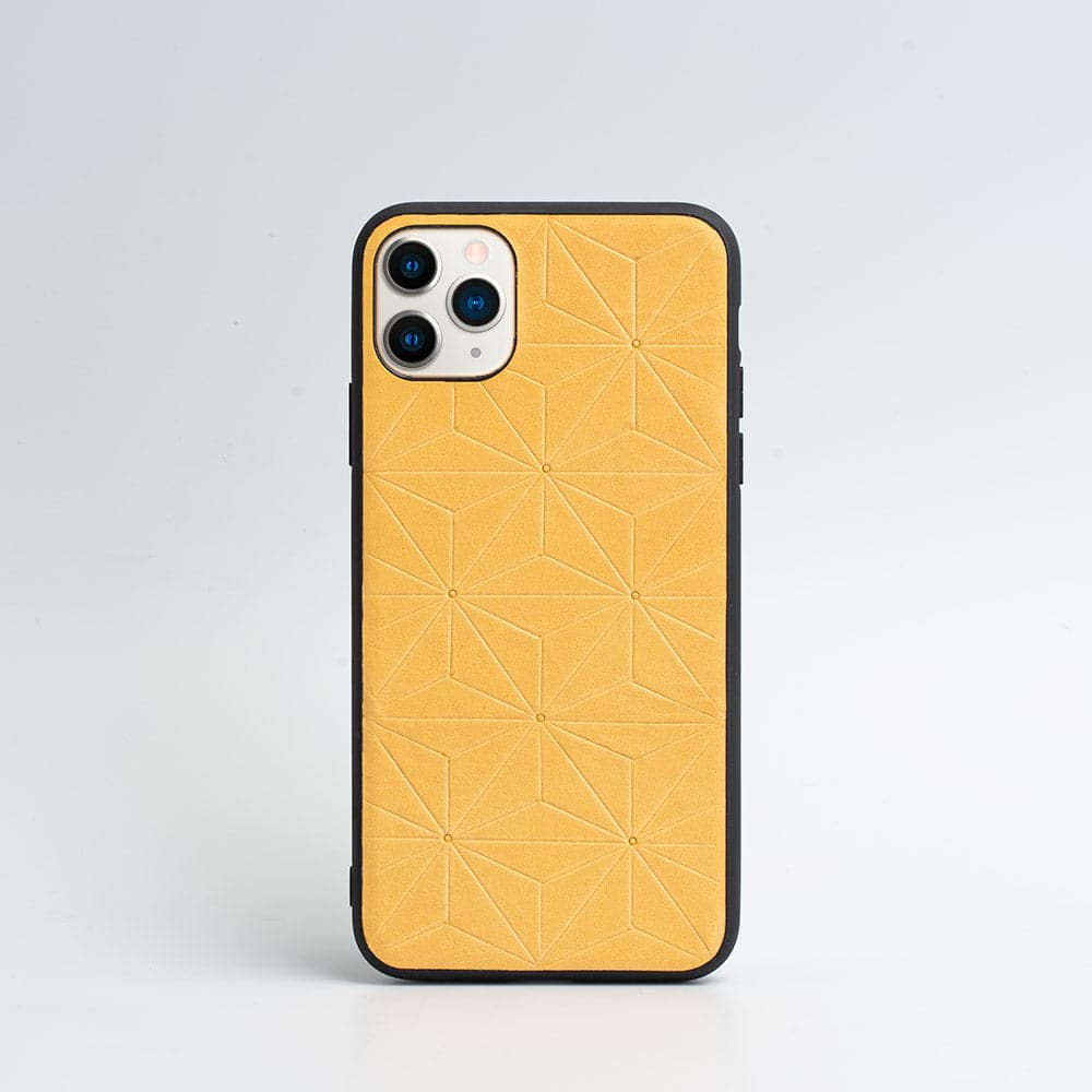 Leather Case for iPhone 11 Pro Max - Geometric Flower-1
