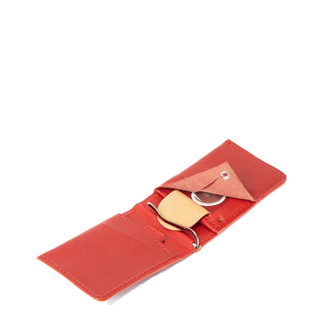 Leather AirTag Wallet with Money Clip-14