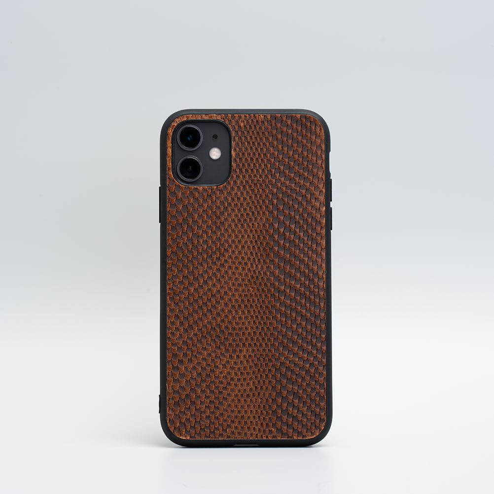 Leather Cases for iPhone 11 Series - Embossed Snake Print-3