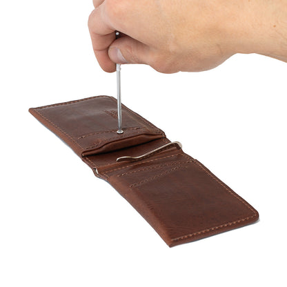 Leather AirTag Wallet with Money Clip 2.0 | RFID Blocking-1