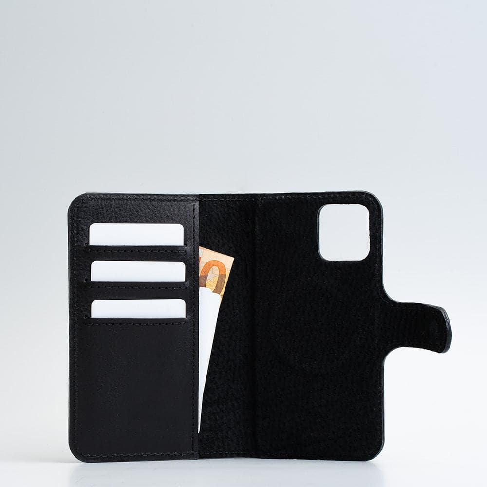 iPhone 12/13 series Full-Grain Leather Folio Case Wallet with MagSafe - Classic 4.0-6