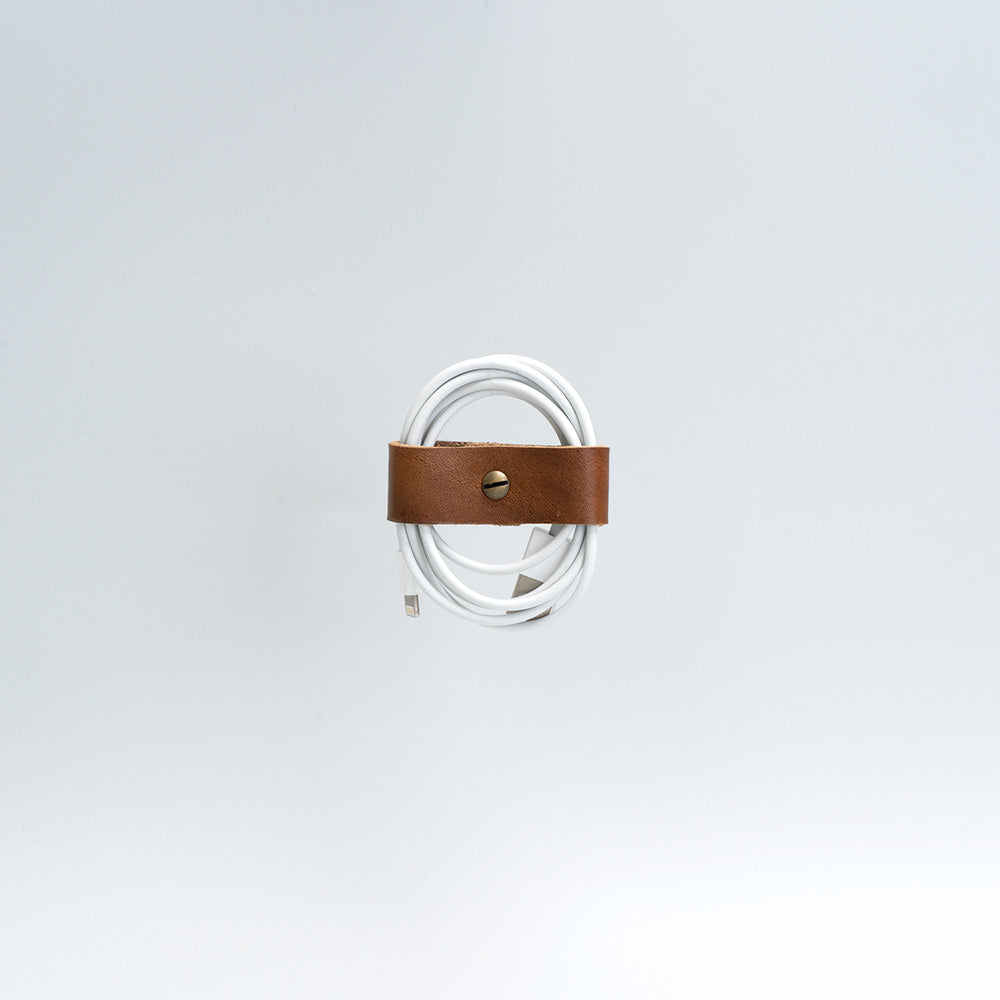 Leather organizer for charging cords-4