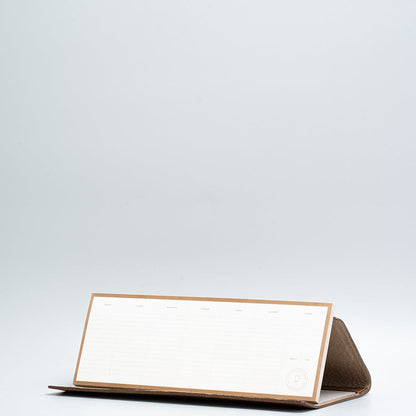 Leather desktop weekly planner-2