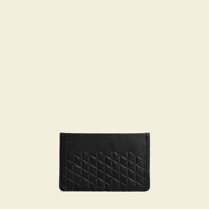 Leather card holder - Geometric Net-1