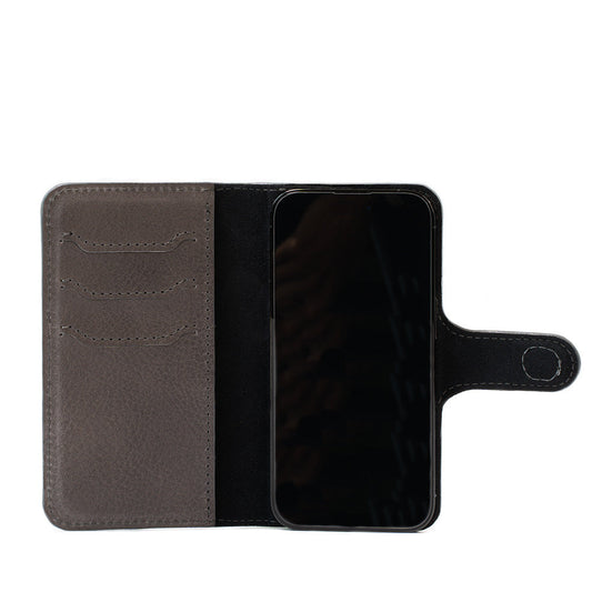 iPhone 14 series Leather MagSafe Folio Case Wallet with Grip-10