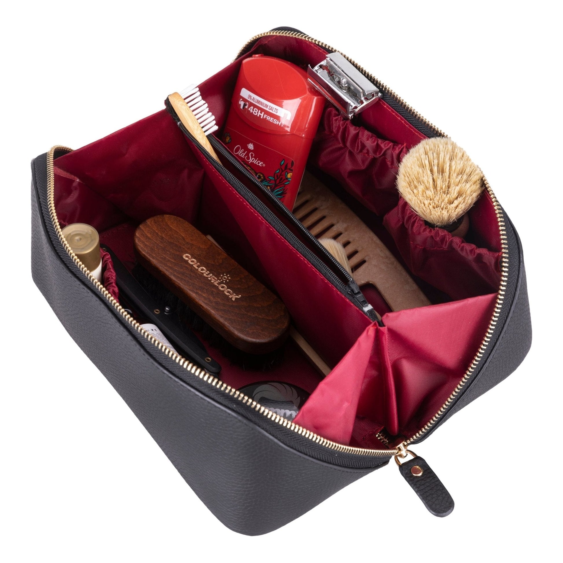 Haines Leather Cosmetic Bag – Stylish & Durable Makeup Bag for Travel-1