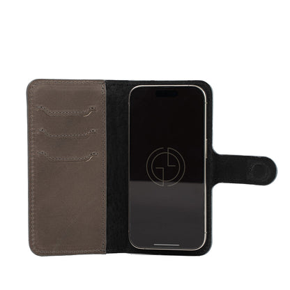 iPhone 16 Series Leather Folio Case Wallet with MagSafe - Classic 4.0-9