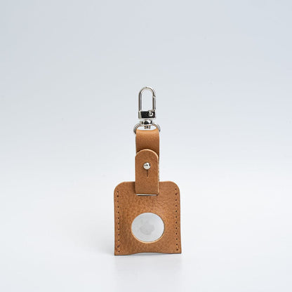 Leather AirTag bag charm with carabiner-6