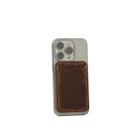 MagSafe leather wallet Geometric Net-0