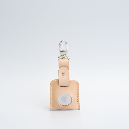 Leather AirTag bag charm with carabiner-9